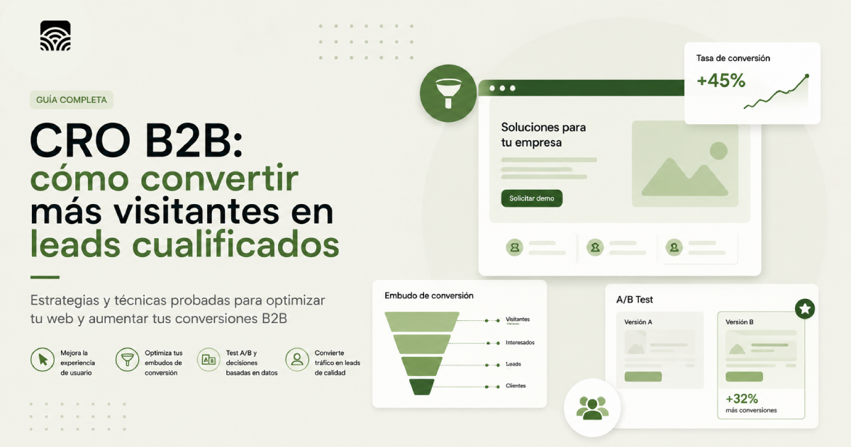 CRO B2B: Como convertir mas visitantes en leads cualificados